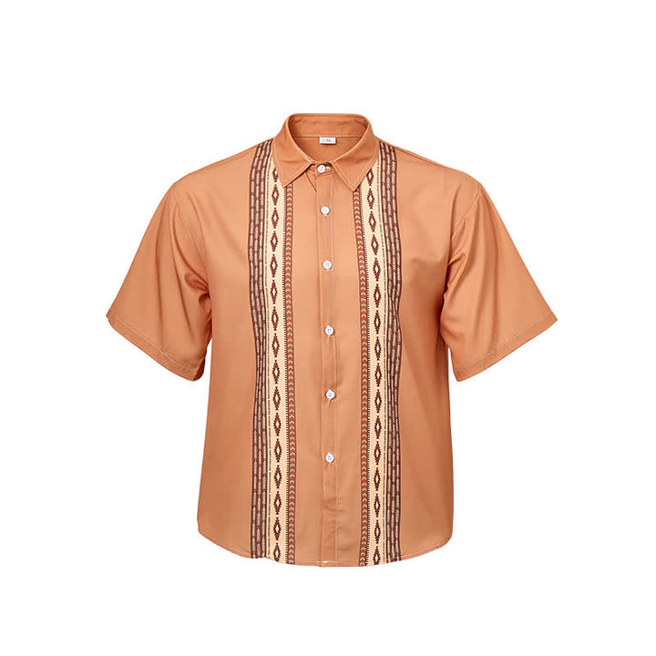 Men's Aztec Geometric Print Western Ethnic Shirt - image 8