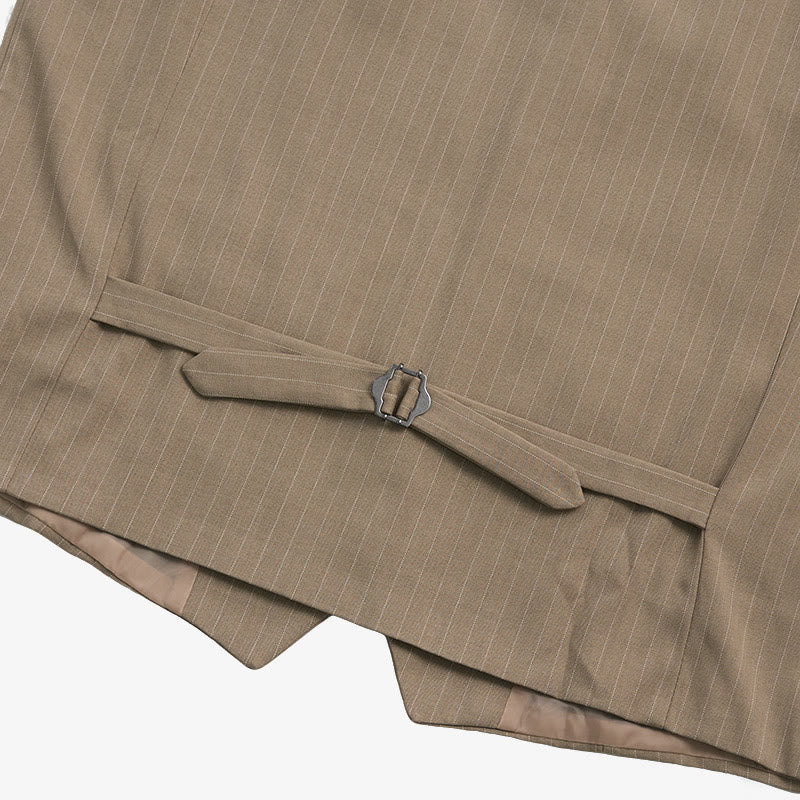 Men's Formal Business Pinstripe Multiple Pockets Suit Vest - image 10