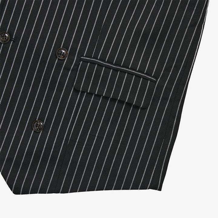 Men's Slim Fit Striped Formal Dress Waistcoat - image 11