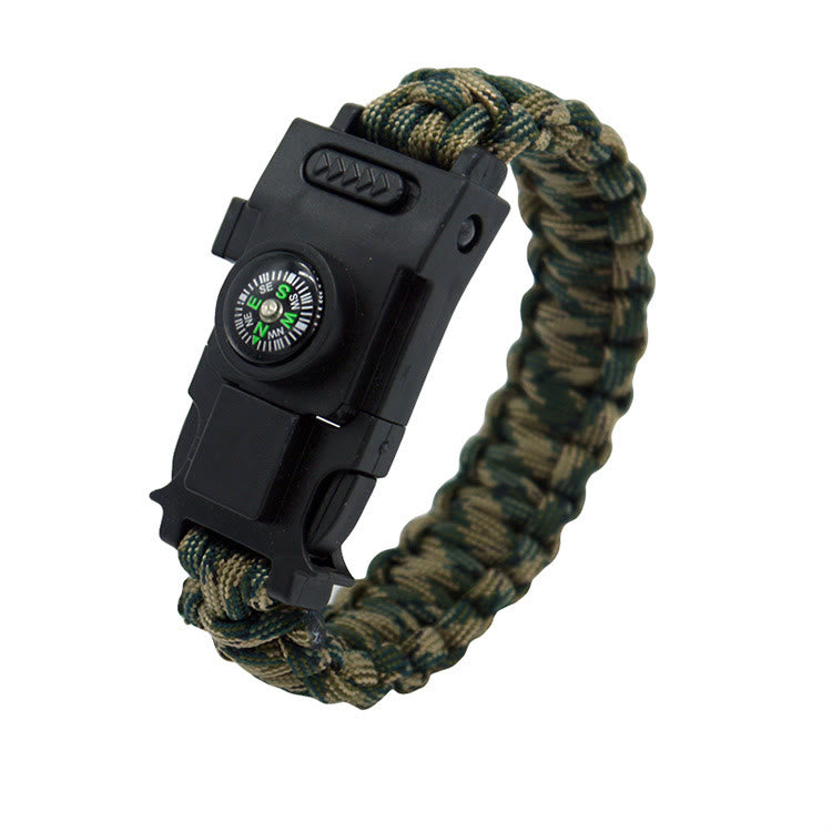LED Light Emergency Rescue Paracord Survival Bracelet - Camouflage - image 0