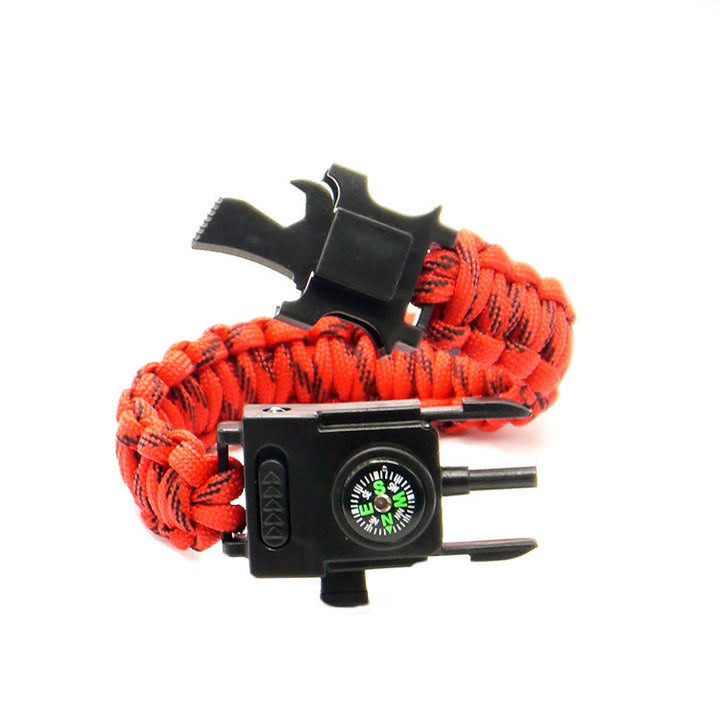 Multifunctional Outdoor Survival LED Paracord Bracelet - Red Camouflage - image 16
