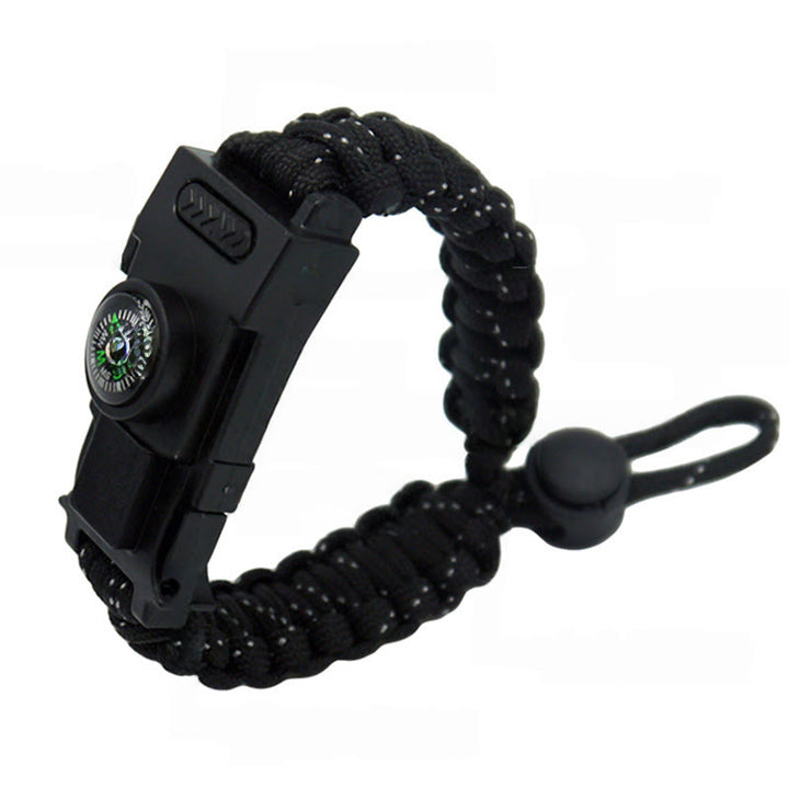 Multifunctional Outdoor Survival LED Paracord Bracelet - Retractable Black & Reflective Line - image 20