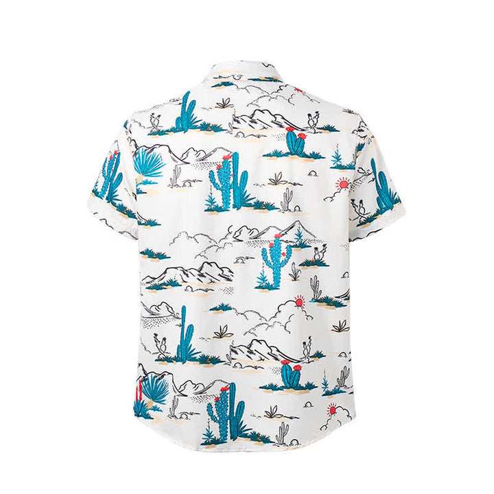 Men's Cowboy Southwest Desert Landscape Print Shirt - image 9