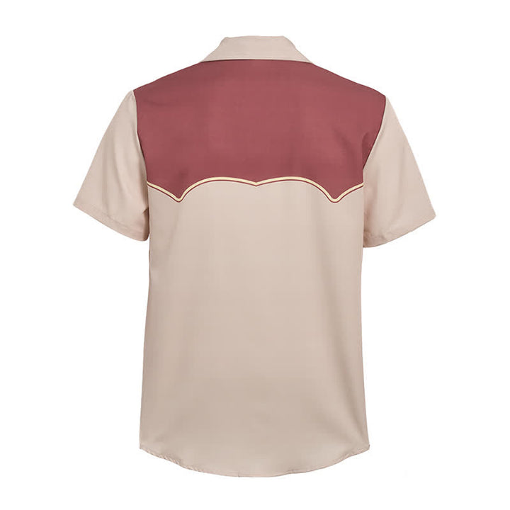 Men's Two-Tone Western Yoke Horseshoe Pattern Shirt - image 10
