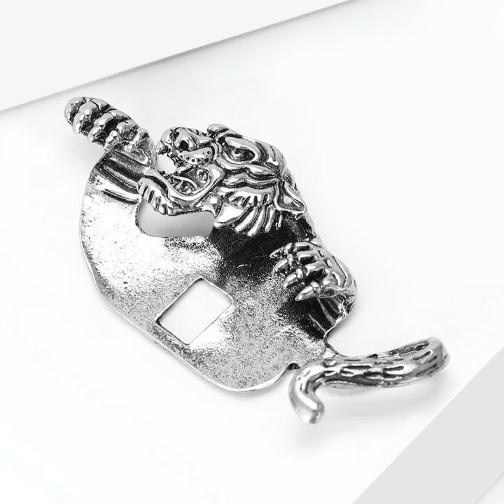 Ferocious Peeking Tiger Suit Pocket Square Holder - image 5