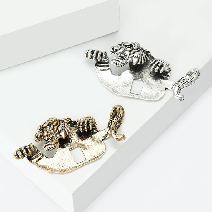 Ferocious Peeking Tiger Suit Pocket Square Holder - image 2