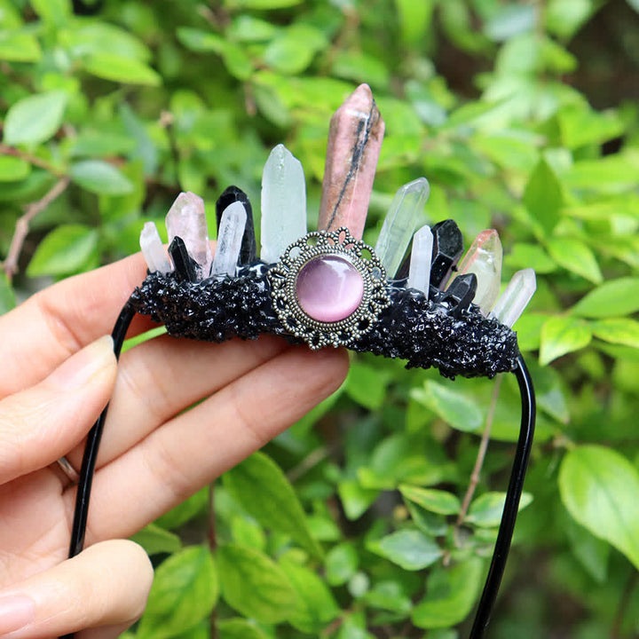 Enchanted Forest Natural Crystal Suit Pocket Brooch - Style #6 - image 6