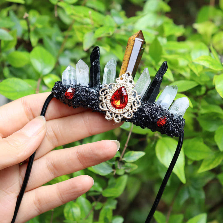 Enchanted Forest Natural Crystal Suit Pocket Brooch - Style #5 - image 5
