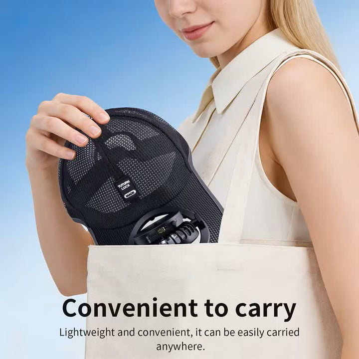 Solar-Powered USB Fan Cooling Breathable Mesh Baseball Cap - image 3