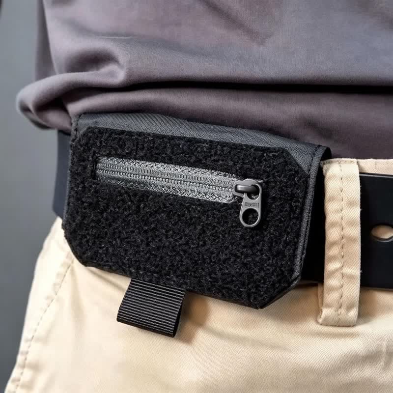 Hidden Anti-Theft Passport & Money Travel Waist Belt Bag - Black - image 1