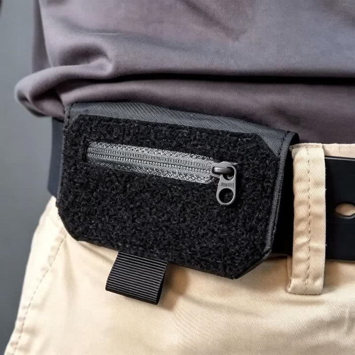 Hidden Anti-Theft Passport & Money Travel Waist Belt Bag - Black - image 1