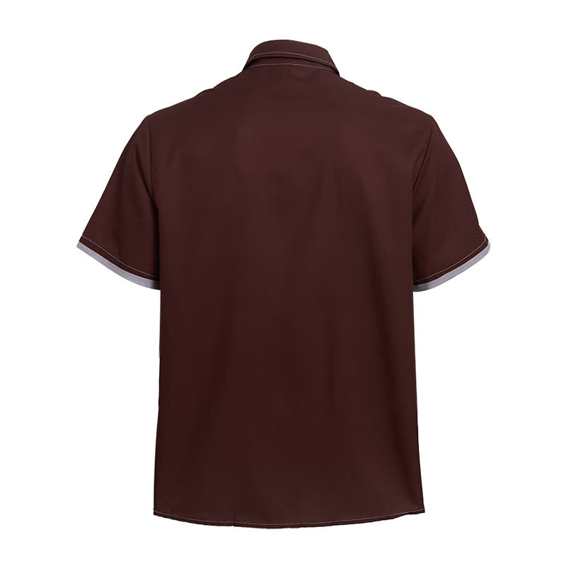 Men's Retro Western Cowboy Boot Print Short Sleeve Shirt - image 10