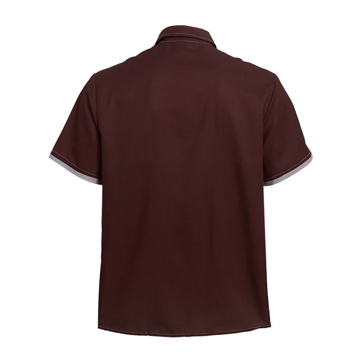Men's Retro Western Cowboy Boot Print Short Sleeve Shirt - image 10