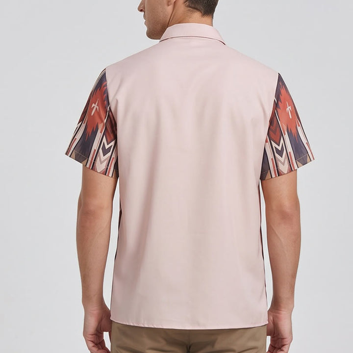 Men's Vintage Cowboy Rodeo Print Casual Short Sleeve Shirt - image 3