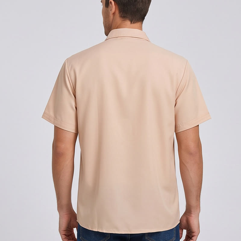 Men's Vintage Lasso Cowboy Print Casual Short Sleeve Shirt - image 3