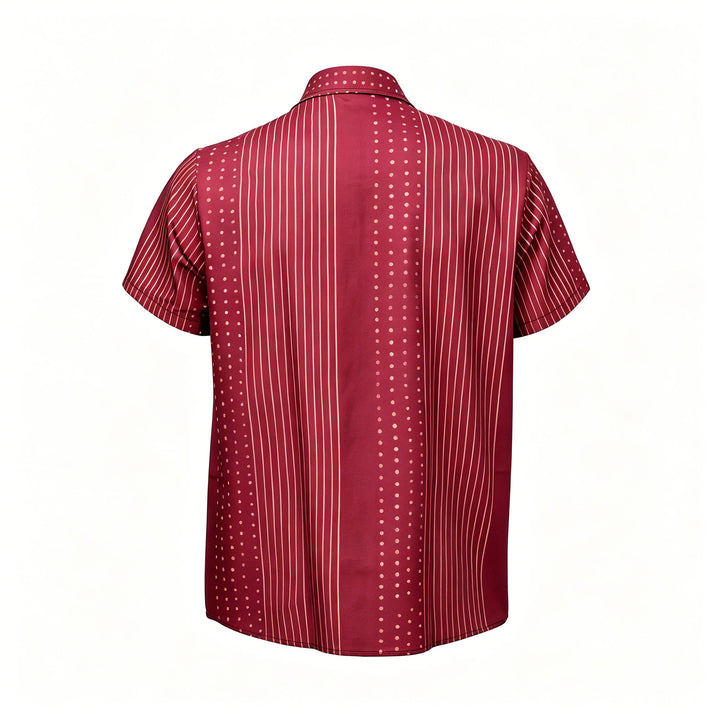 Ethnic Inspired Striped & Polka Dot Short Sleeves Shirt - image 10