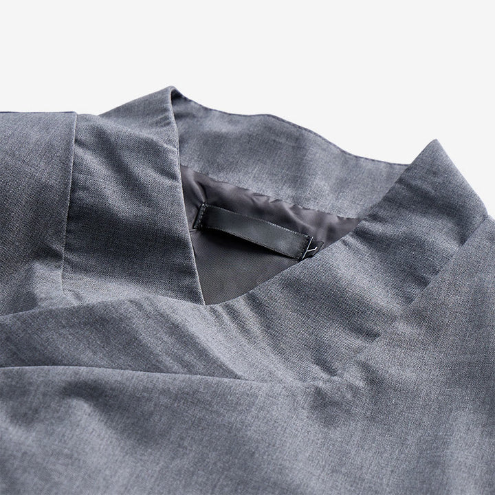 Men's Modern Tailored Asymmetric Lapel Formal Suit Vest - image 7