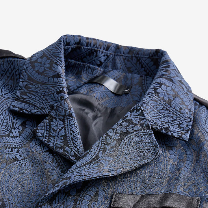 Men's Victorian-Inspired Paisley Jacquard Notch Lapel Suit Vest - image 10