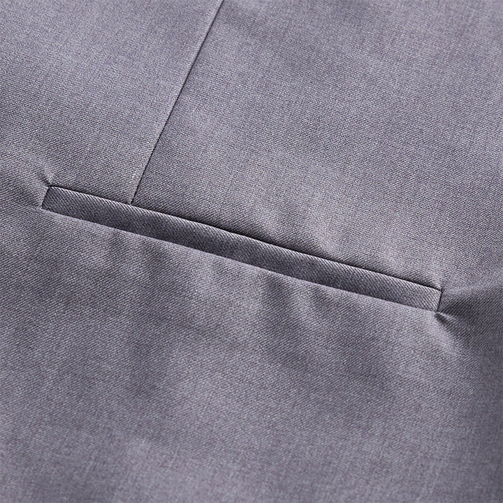 Men's Solid Color Double-Breasted Tuxedo Style Suit Vest - image 19