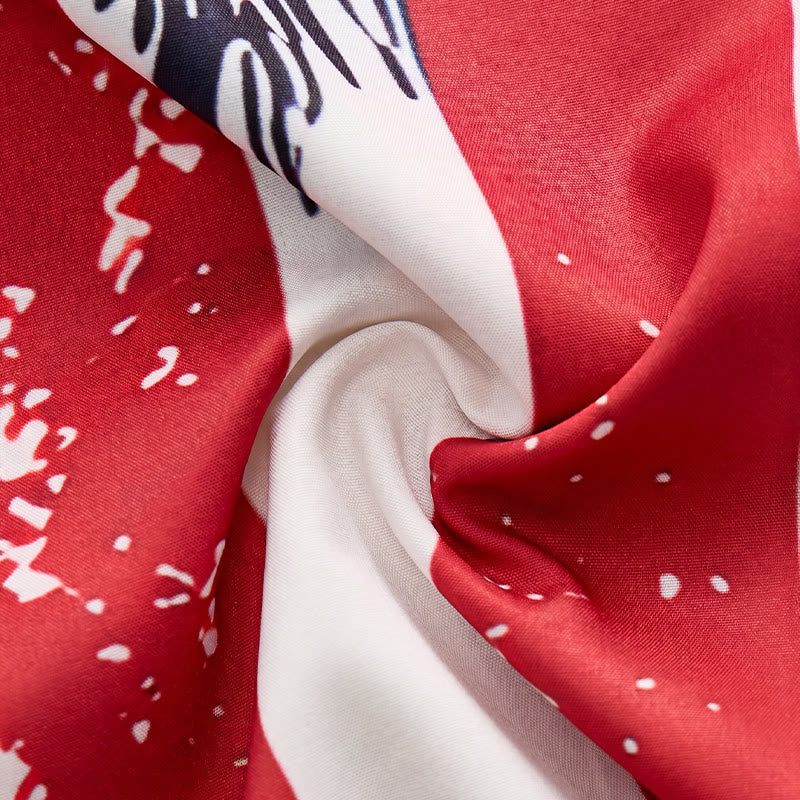 American Flag Palm Tree Patriotic Tropical Beach Shirt - image 6