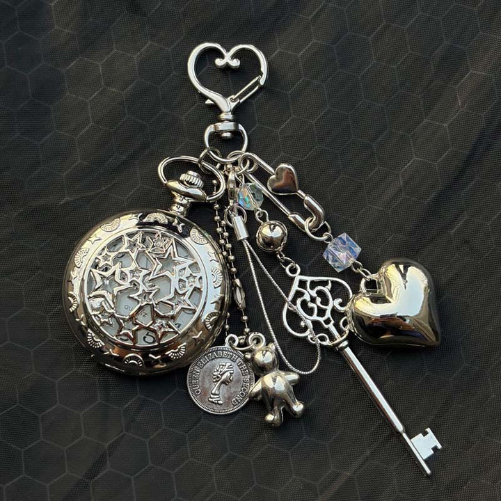 Fashion Decor Ornament Coquette Hollow Pocket Watch With Charms - Style #3 - image 8