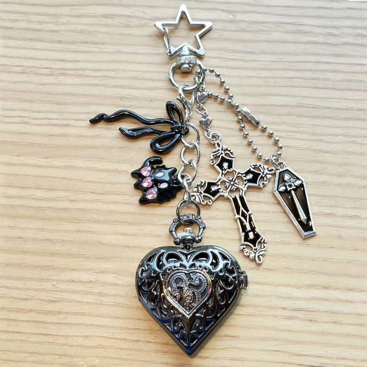Fashion Decor Ornament Coquette Hollow Pocket Watch With Charms - Style #20 - image 19