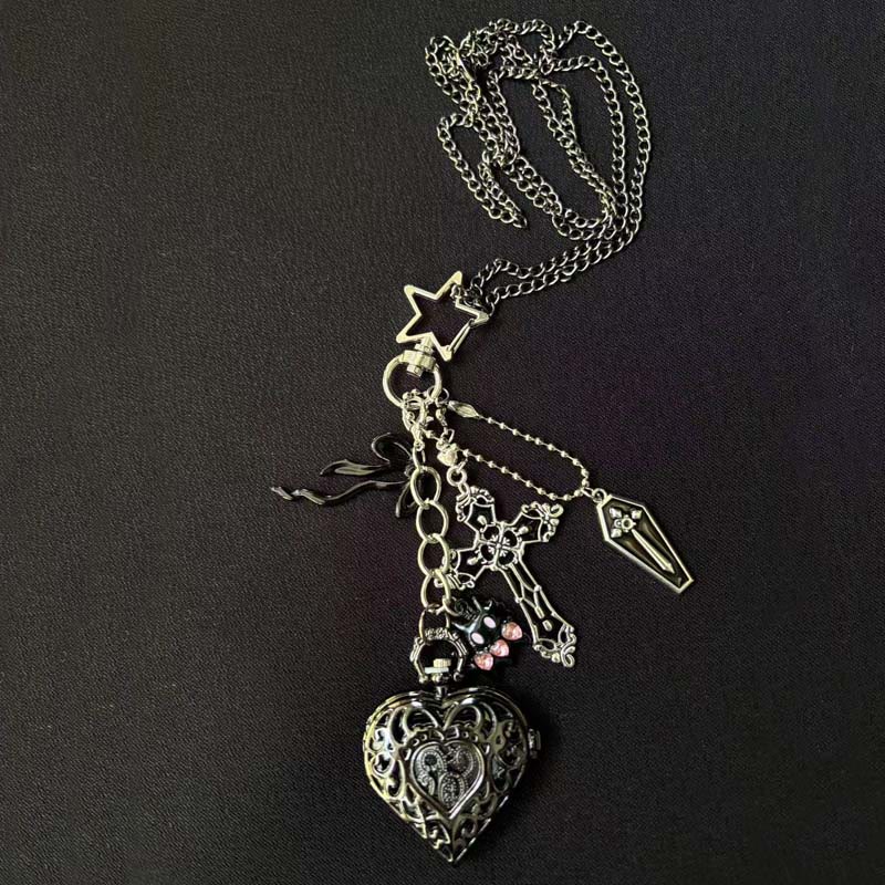Fashion Decor Ornament Coquette Hollow Pocket Watch With Charms - Style #21 - image 20