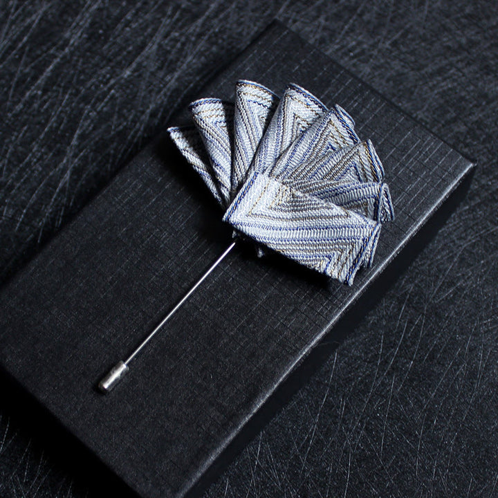 Men's 2-in-1 Lapel Pin And Pocket Square Insert - Style #19 - image 21