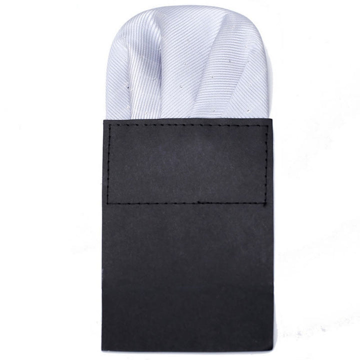 The Pop Of Color Pre-Folded Pocket Square Card Insert - GhostWhite - image 7