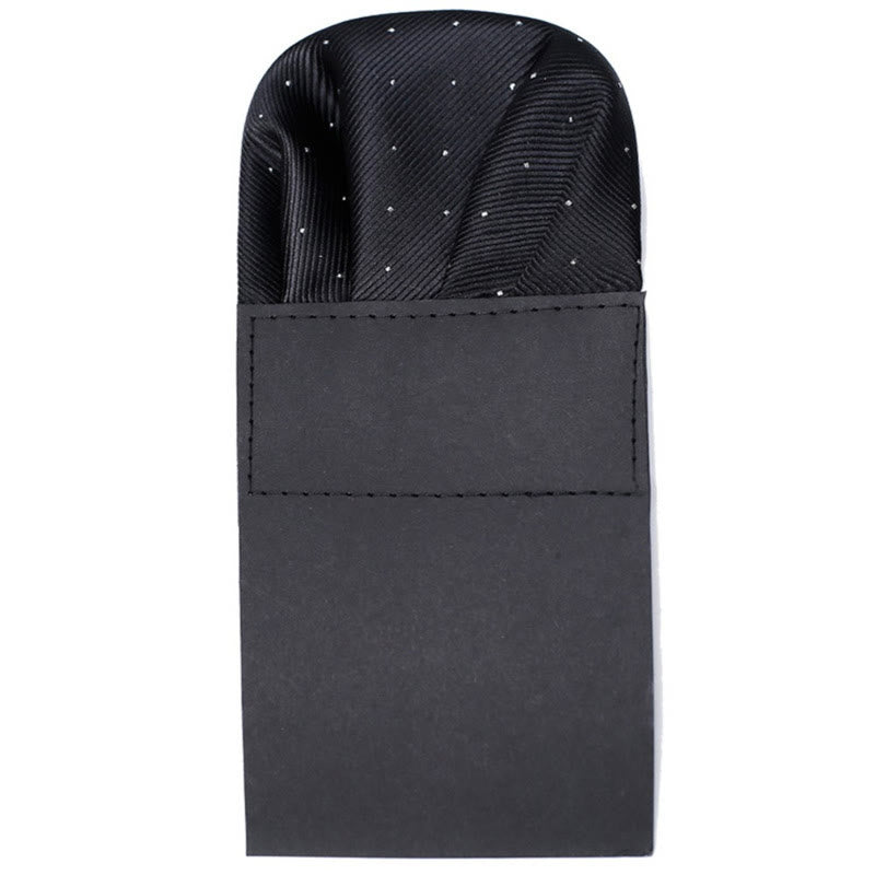 The Pop Of Color Pre-Folded Pocket Square Card Insert - Black - image 6