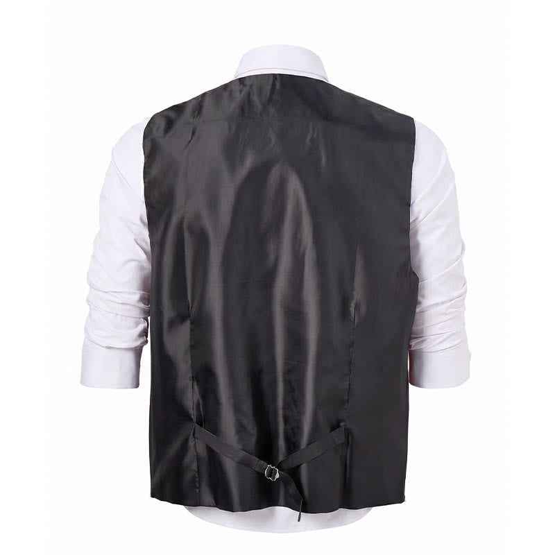 Men's All-match Paisley Pattern Waistcoat 3-in-1 Outfit Set Suit Vest - image 16