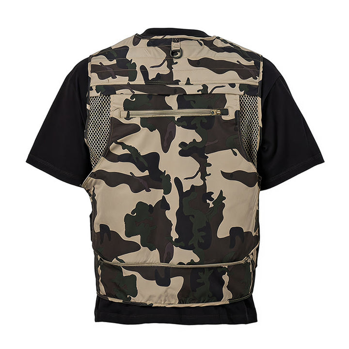 Camo Hunting Multi-Pocket Lightweight Mesh Lined Utility Vest - image 10