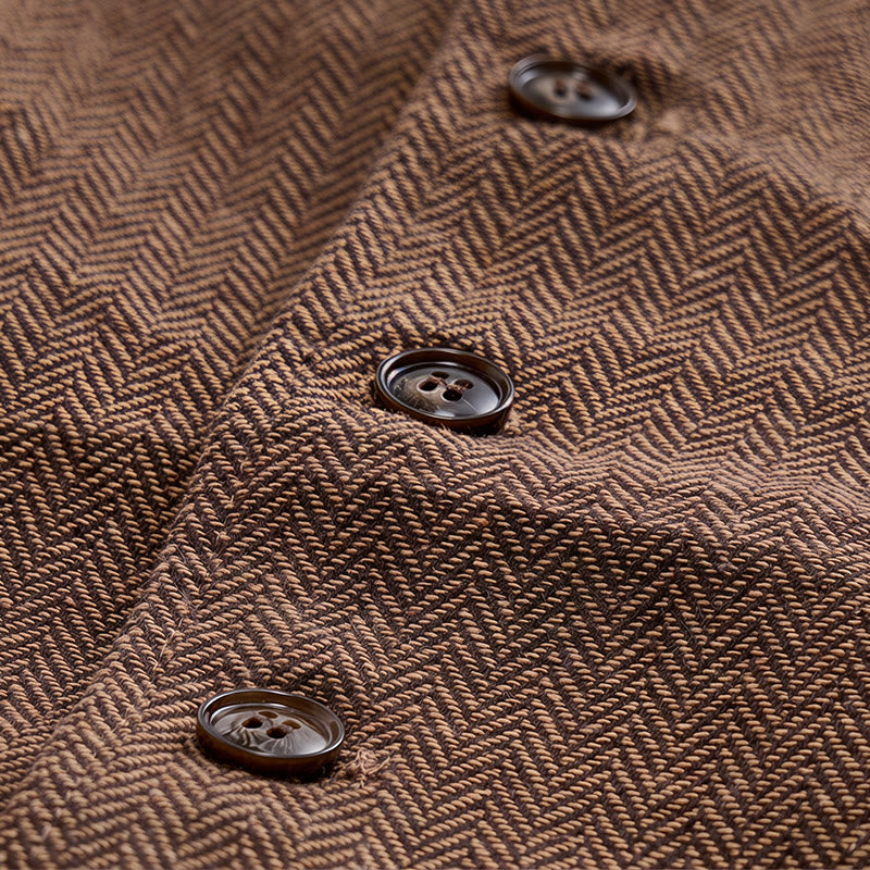 Men's Herringbone Suit Lape with Decorative Chain Suit Vest - image 19