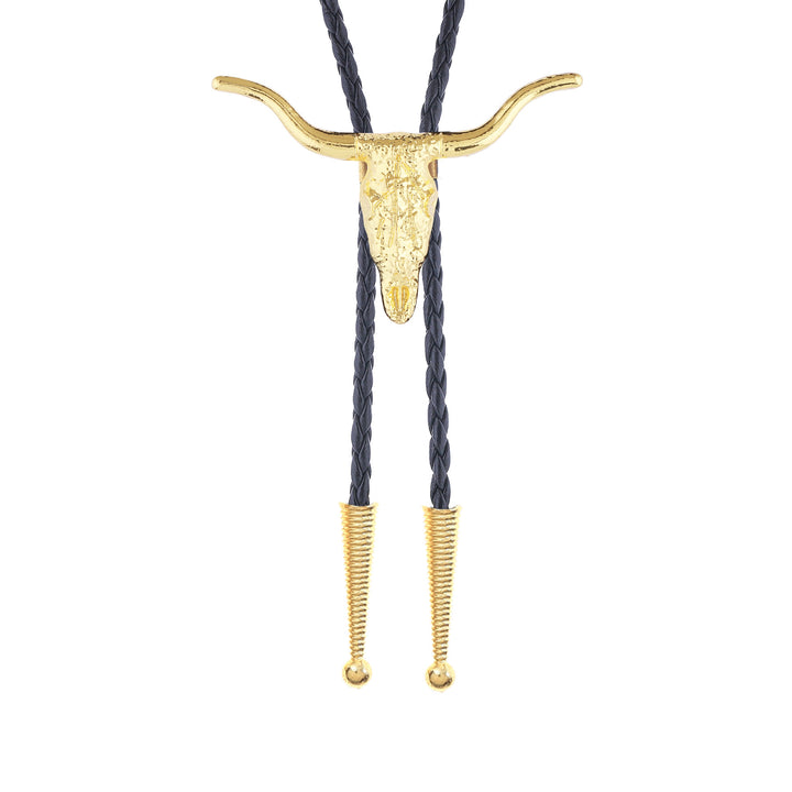 Retro Longhorn Bull Skull Bolo Tie - image 3