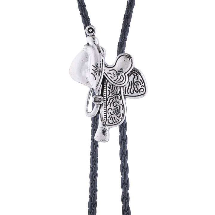 Vintage Horse Saddle Bolo Tie  - image 4