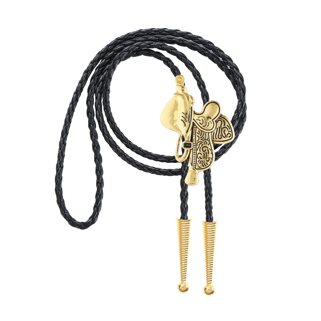 Vintage Horse Saddle Bolo Tie  - image 11