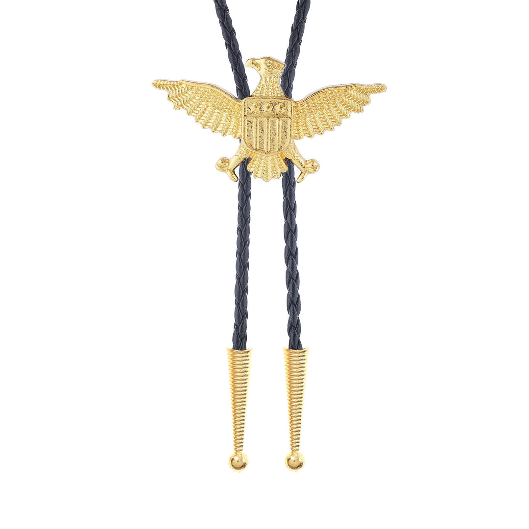 Western American Patriotic Eagle Star Shield Bolo Tie - image 15