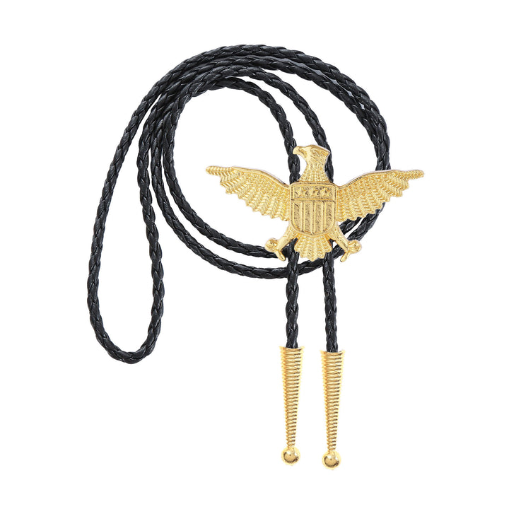 Western American Patriotic Eagle Star Shield Bolo Tie - image 16