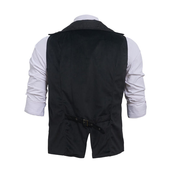 Men's British Court Style Western Party Suit Vest - image 9