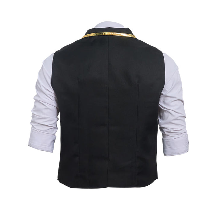 Men's Victorian Style Gold Trim British Court Suit Vest  - image 11