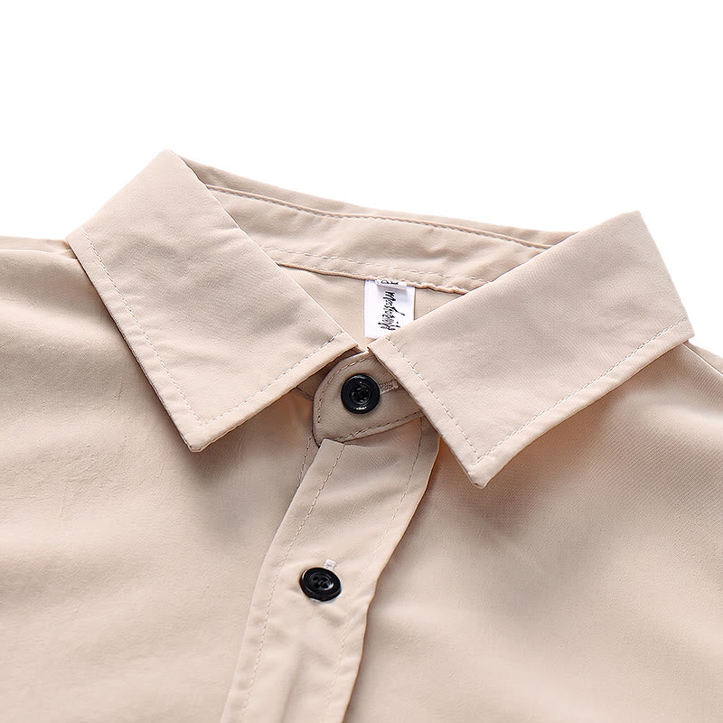 Men's Oversized Utility Workwear Shirt With Detachable Strap - image 4