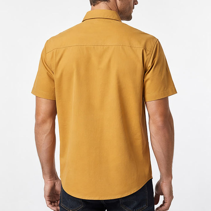 Men's City Boy Workwear Shirt With Retro Label Patch - image 2