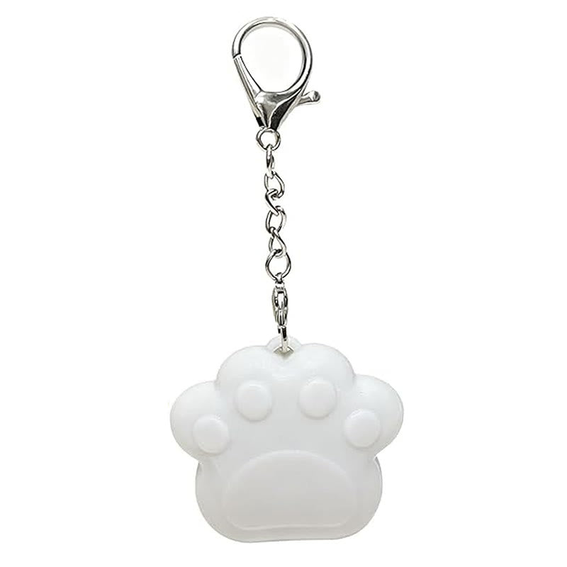 Portable LED Bag Light Rechargeable Keychain - White Cat Claw - image 5