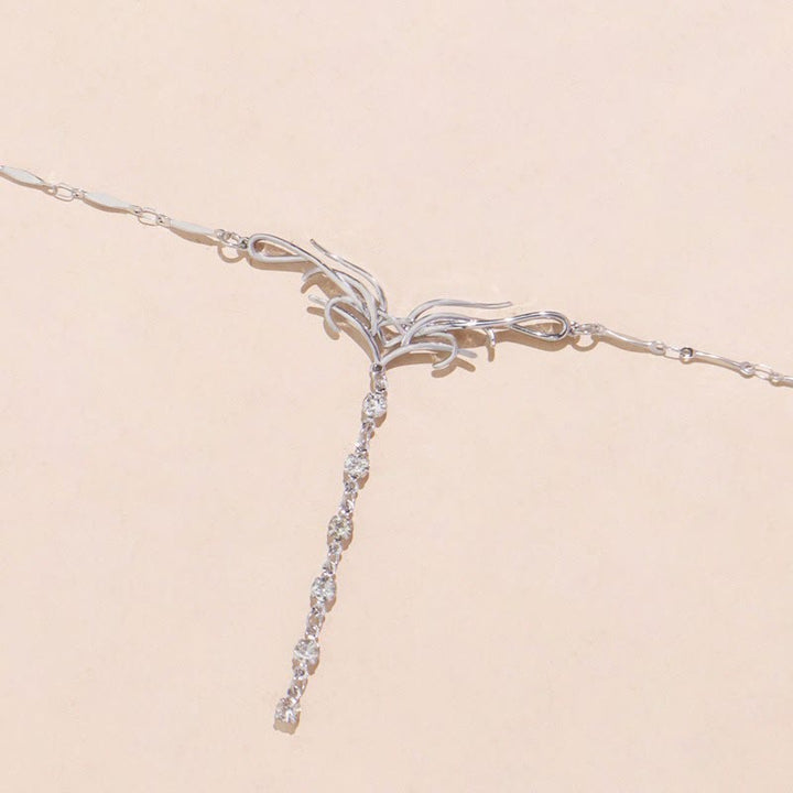 Women's Boho Rhinestone Fairy Belly Waist Chain - image 7