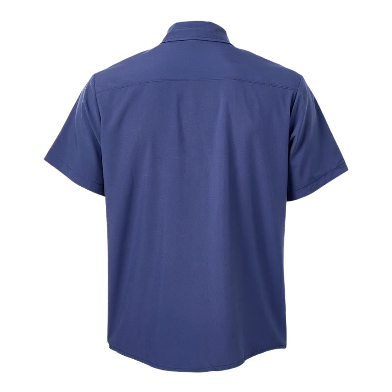 Men's Trendy Two-Tone Contrast Trim Cotton Shirt - image 13