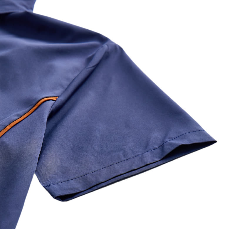 Men's Trendy Two-Tone Contrast Trim Cotton Shirt - image 11