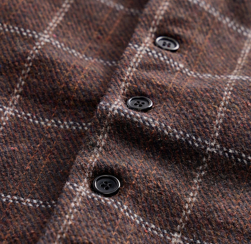 Men's Notch Lapel Plaid Party Daily Suit Vest - image 8