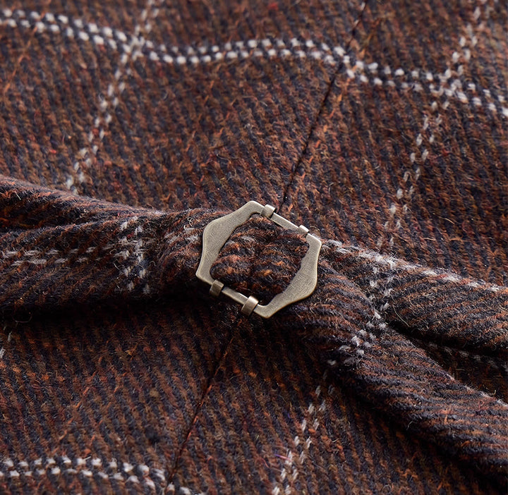 Men's Notch Lapel Plaid Party Daily Suit Vest - image 11