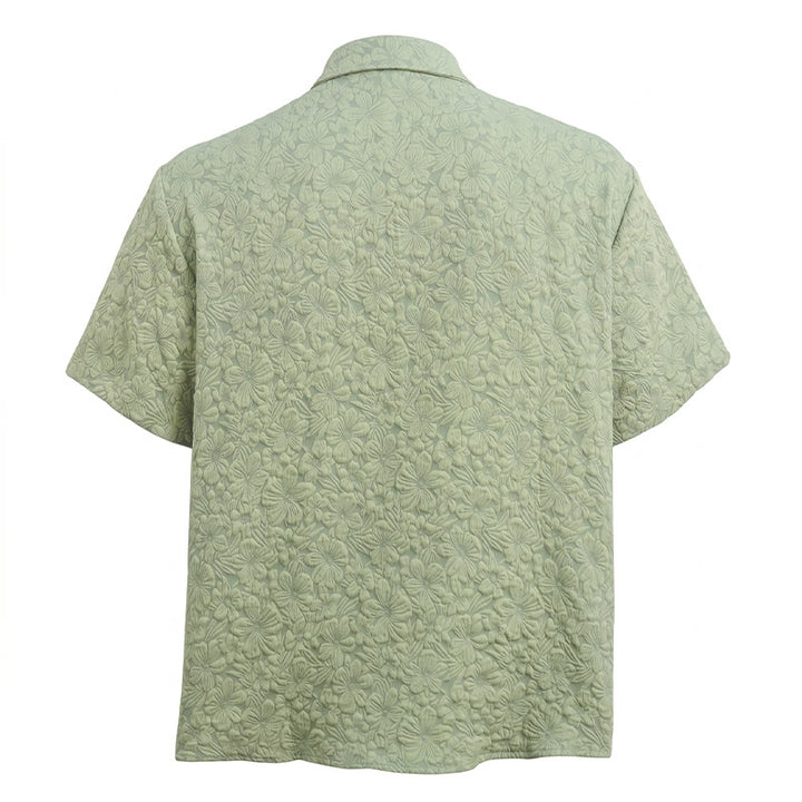 Men's Floral Holiday Summer Daily Casual Textured Cotton Shirts - image 12