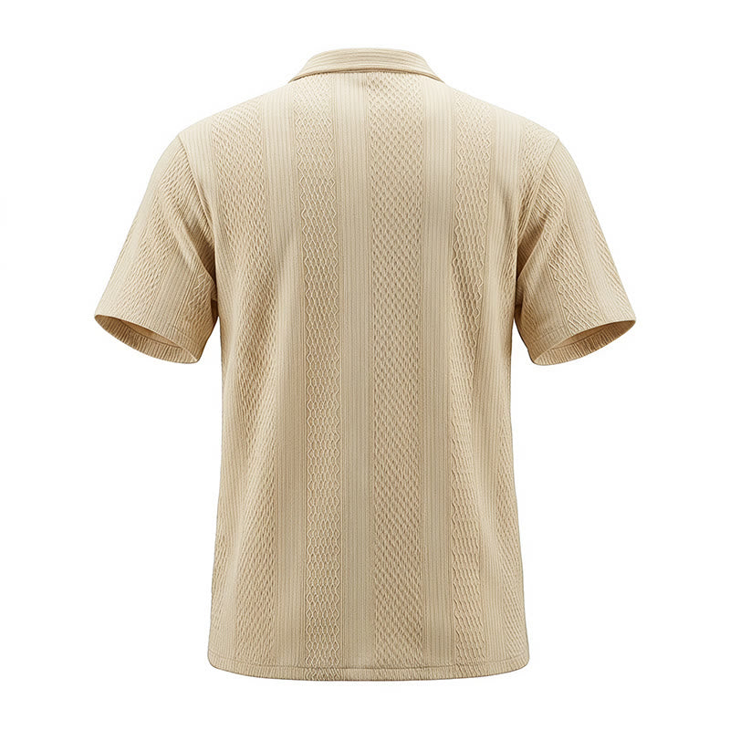 Men's Solid Hollow Cool Touch Daily Street Knitted Shirt  - image 14
